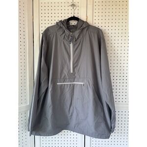 Charles River Men's XXXL 3XL Gray Pullover Lightweight Anorak Windbreaker Jacket